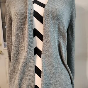 August Silk Women's Heather Gray Cardigan